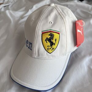 Rare White K. Raikkonen Ferrari CAP NWT VTG Racing Hat Retired Finland